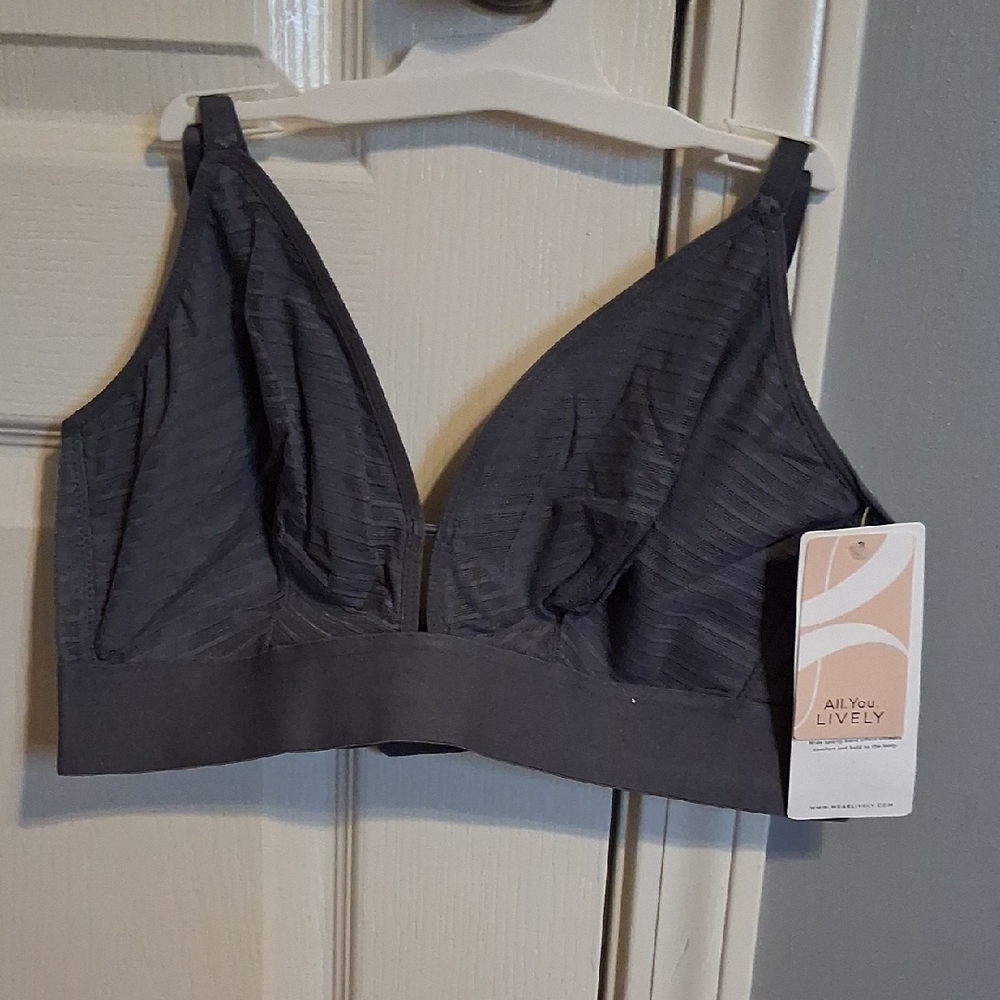 All.You.Lively Charcoal Bralette